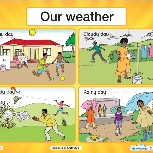 Our weather wall chart